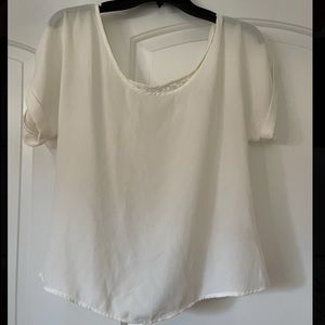 White Flower Lace Blouse